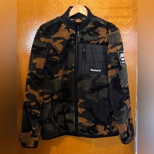 Timberland Camo Sherpa Fleece Jacket